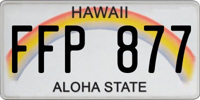 HI license plate FFP877