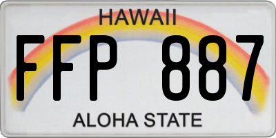 HI license plate FFP887