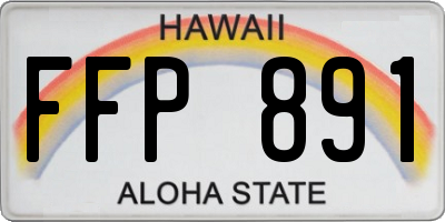 HI license plate FFP891