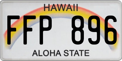 HI license plate FFP896