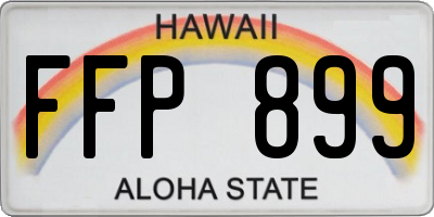 HI license plate FFP899