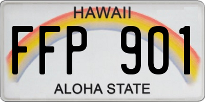 HI license plate FFP901