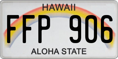 HI license plate FFP906