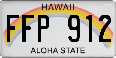 HI license plate FFP912