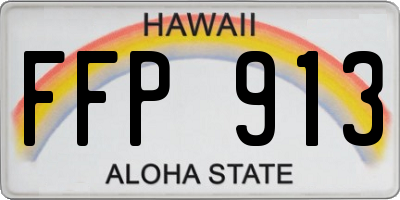 HI license plate FFP913