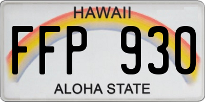 HI license plate FFP930