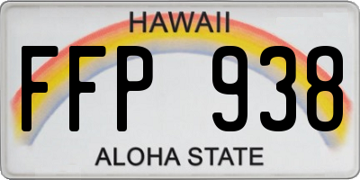 HI license plate FFP938