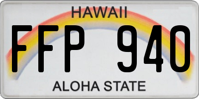 HI license plate FFP940