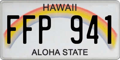 HI license plate FFP941