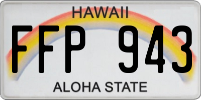 HI license plate FFP943