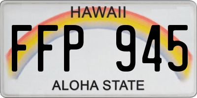 HI license plate FFP945