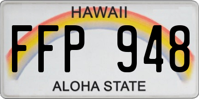 HI license plate FFP948