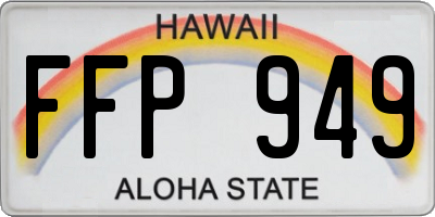 HI license plate FFP949