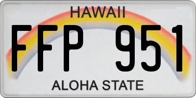 HI license plate FFP951