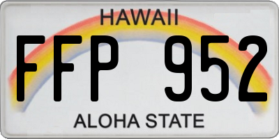 HI license plate FFP952