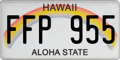 HI license plate FFP955