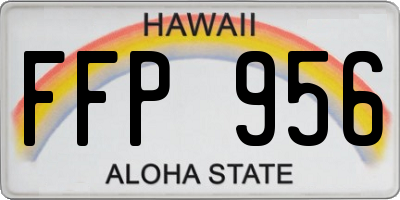 HI license plate FFP956