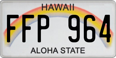 HI license plate FFP964