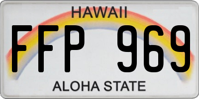 HI license plate FFP969