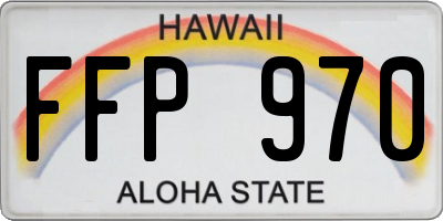HI license plate FFP970