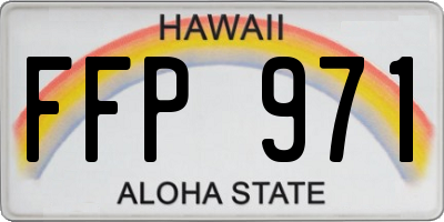 HI license plate FFP971