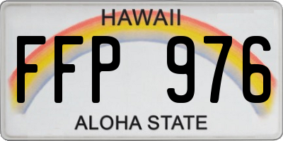 HI license plate FFP976