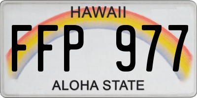 HI license plate FFP977