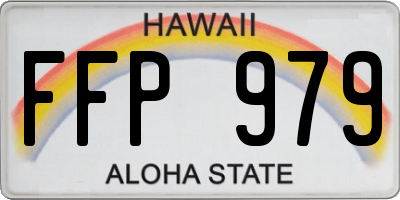 HI license plate FFP979
