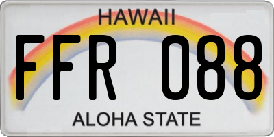 HI license plate FFR088