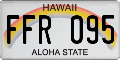 HI license plate FFR095