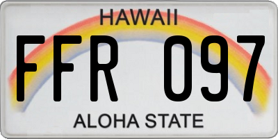 HI license plate FFR097