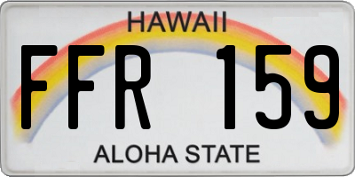 HI license plate FFR159