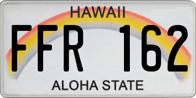 HI license plate FFR162