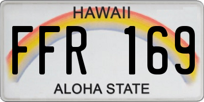 HI license plate FFR169