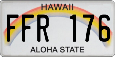 HI license plate FFR176