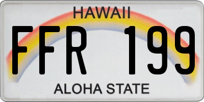 HI license plate FFR199