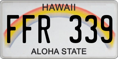 HI license plate FFR339