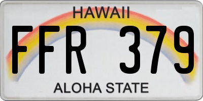HI license plate FFR379