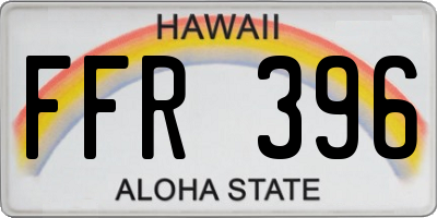 HI license plate FFR396