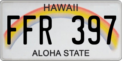 HI license plate FFR397