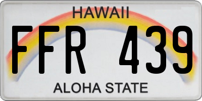 HI license plate FFR439