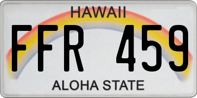 HI license plate FFR459