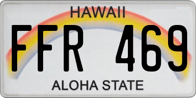 HI license plate FFR469