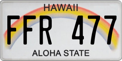 HI license plate FFR477