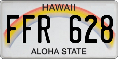 HI license plate FFR628