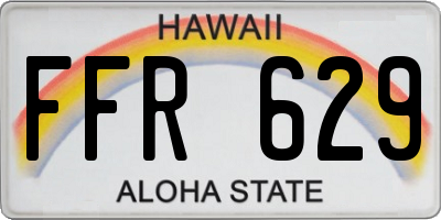 HI license plate FFR629