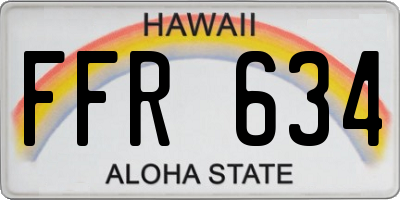 HI license plate FFR634