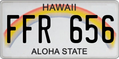 HI license plate FFR656