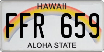 HI license plate FFR659
