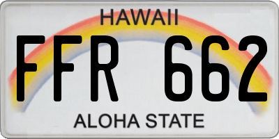 HI license plate FFR662